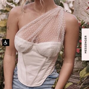 Kim tulle corset top